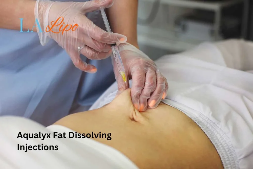 woman having fat dissolving injections New Malden in the stomach