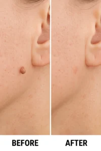 Skin tags removal New Malden before and after