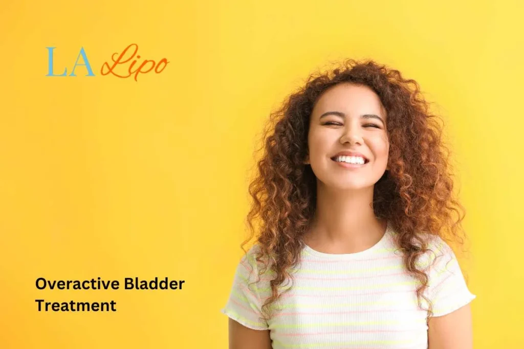 woman smiling about overactive bladder treatment New Malden solutions